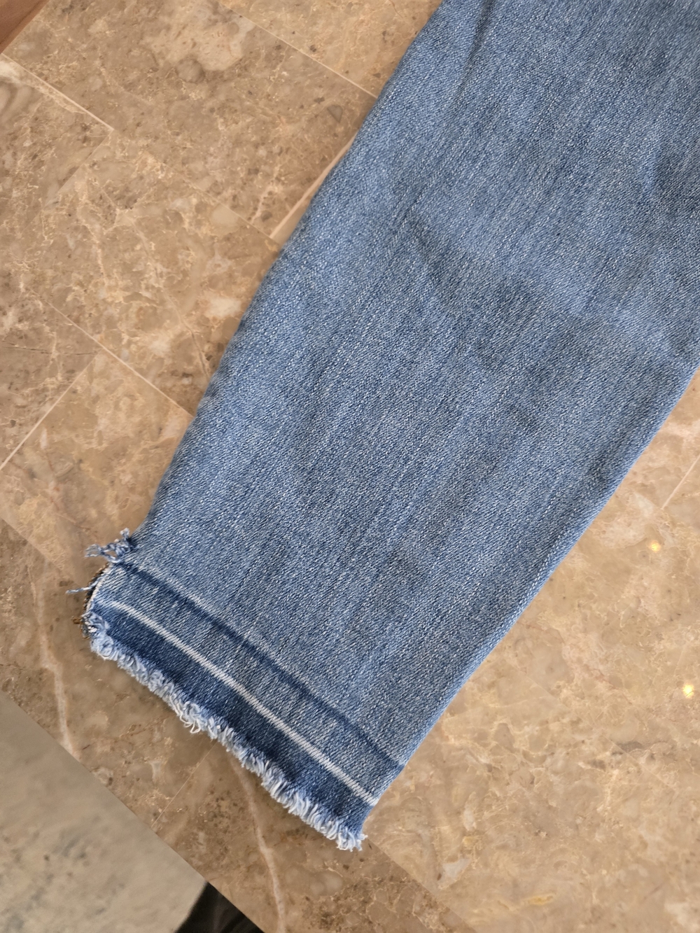 Madewell High-Rise Blue Ripped Skinny Jeans Sz 28 - Picture 5 of 7